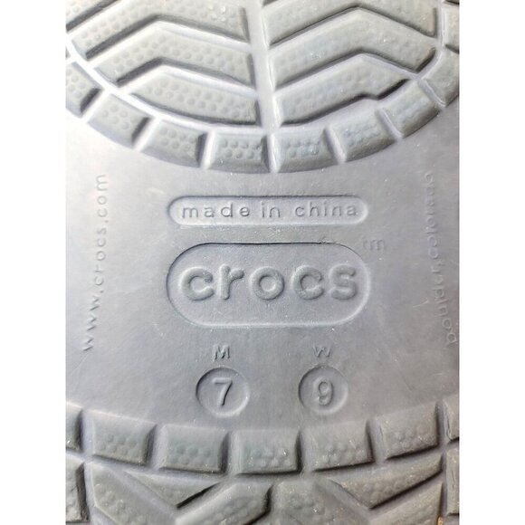 Navy Blue Crocs Classic Clogs With Ventilation Ports & Heel Strap For Adults Siz - Picture 8 of 8